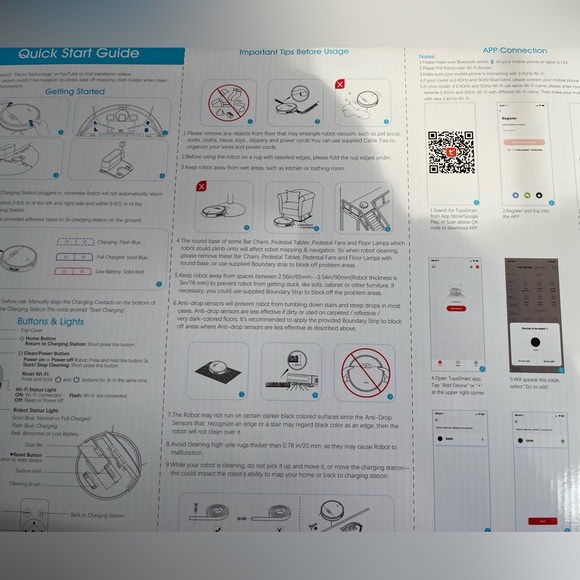 Tikom Robot Vacuum&Mop G8000 Robot Cleaner,Strong Suction,works w/ Amazon Google - Picture 4 of 6